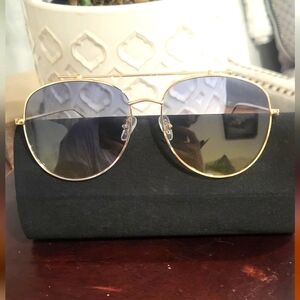 Gold Aviator Sunglasses